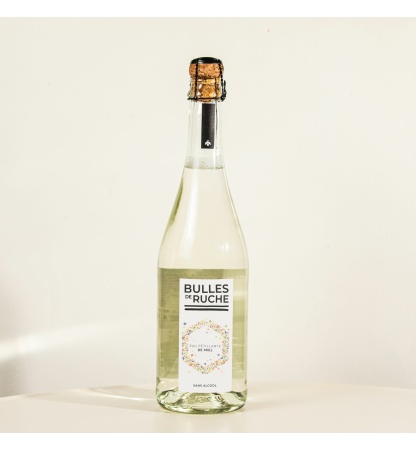 Sparkling water with honey bottle 75 cl
