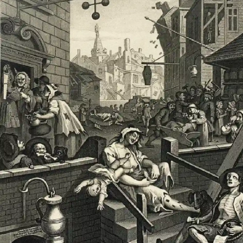 Gin Lane, 1751 - William Hogarth